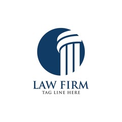 law firm logo design vector