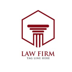 law firm logo design vector