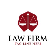 law firm logo design vector