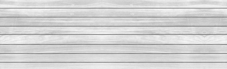 Panorama of Vintage white wood wall texture and background seamless