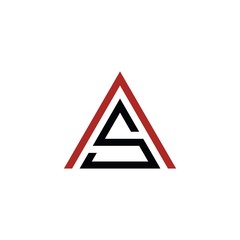 AS triangle logo VECTOR - Vector