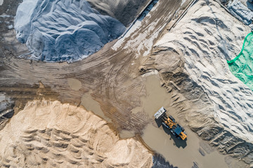 Sand mine, view from above