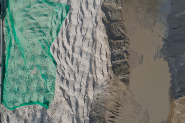 Sand mine, view from above