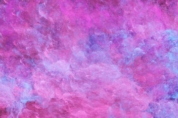 Abstract surreal purple clouds. Expressive colorful texture. Fractal background. Digital art. 3d rendering.