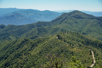 View Sea mountain in doiphuiko,maehongson , Thailand