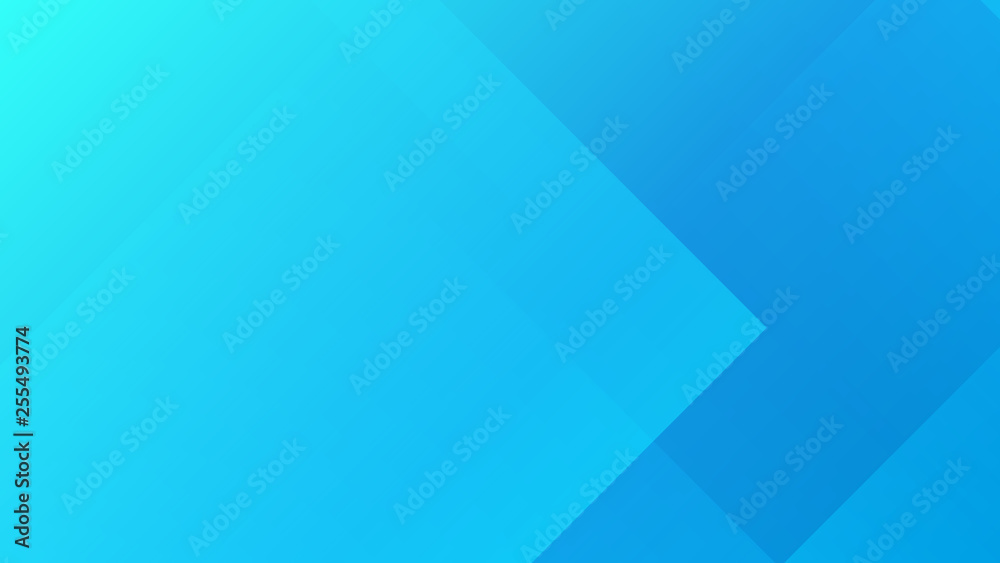 Wall mural glow gradient abstract polygon pattern on blue background.
