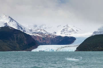 Spegazzini Glacier view from Argentino lake, Patagonia landscape, Argentina