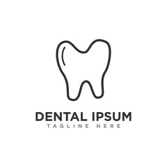 dental logo, dental care vector logo design