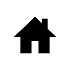 Home icon vector. House vector icon