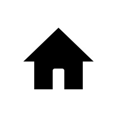Home icon vector. House vector icon