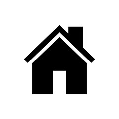 Home icon vector. House vector icon