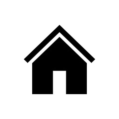 Home icon vector. House vector icon