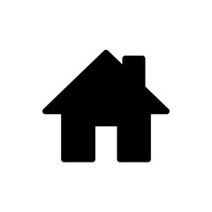 Home icon vector. House vector icon