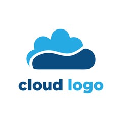 cloud logo design vector