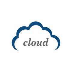 cloud logo design vector