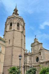 Fototapeta na wymiar Miguelete tower of Valencia Cathedral
