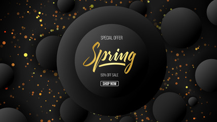special offer gold spring luxury background