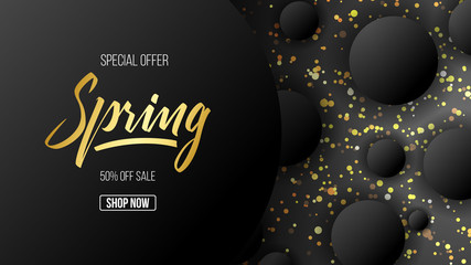 special offer gold spring luxury background