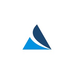 triangle vector logo template - Vector
