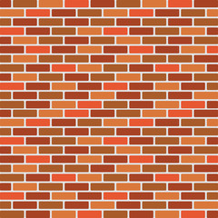 Brick work icon isolated of flat style. Vector illustration.