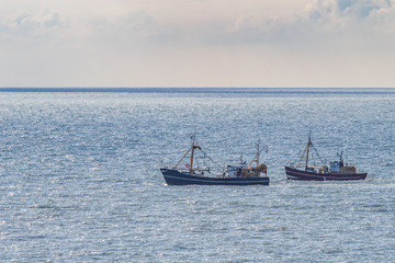 two cutters on the North Sea