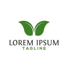 leaf, ecology, nature logo design vector