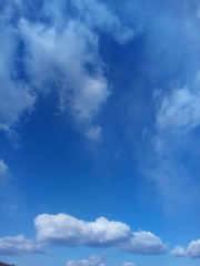 Fototapeta premium blue sky with white clouds