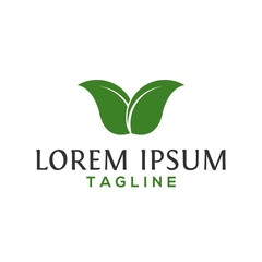 leaf, ecology, nature logo design vector