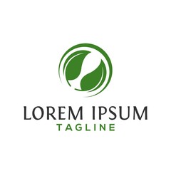 leaf, ecology, nature logo design vector