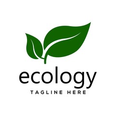 leaf, ecology, nature logo design vector