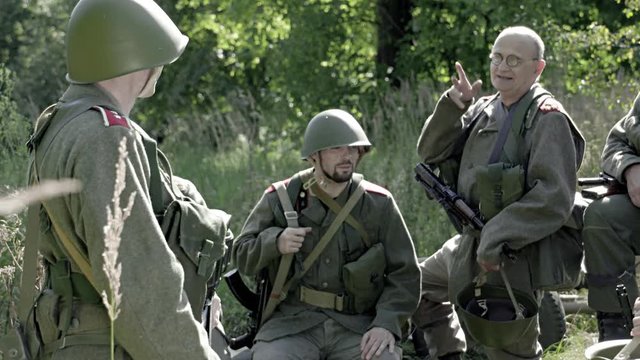 Soldiers in a camp