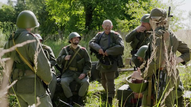 Soldiers in a camp