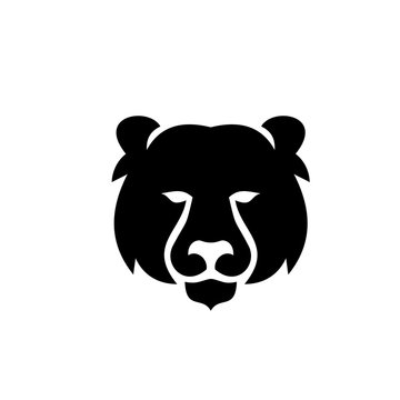 Bear head logo icon designs vector illustration template Stock Vector |  Adobe Stock