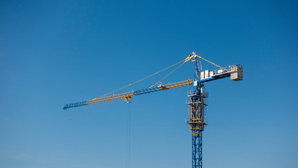 Tower crane at the construction site