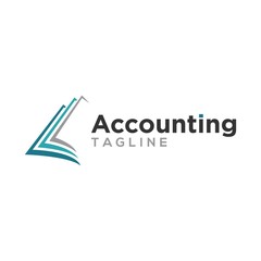 accounting, finance, logo design vector