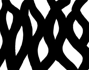 Brush grunge pattern. White and black vector.