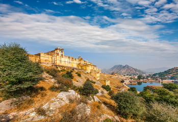 Fototapeta na wymiar Amer Fort, Jaipur, Rajasthan, India