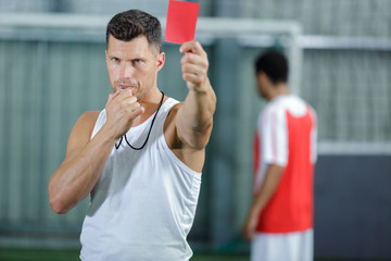 showing penalty card