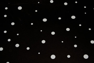 Obraz na płótnie Canvas white dots on black background