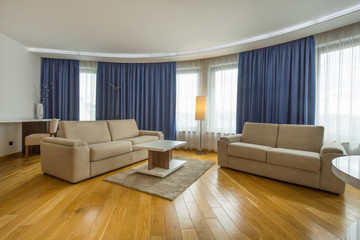 Interior of a modern hotel apartment