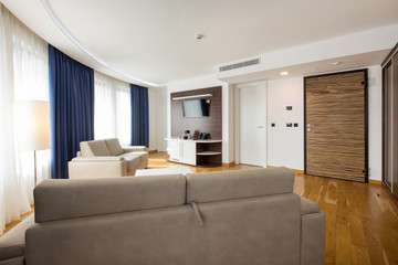 Interior of a modern hotel apartment