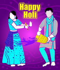 illustration of happy holi
