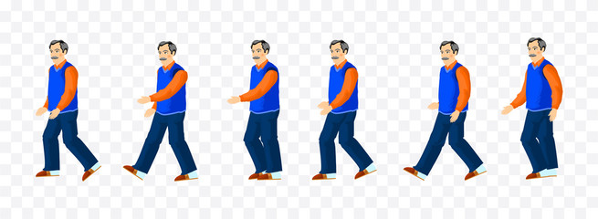 man walking animation