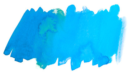watercolor blue with paper texture. paint on paper.