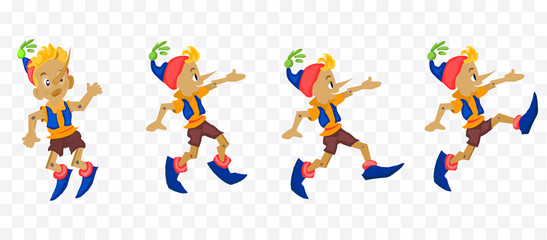 pinocchio isolated illustration