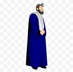 rabbi isolated illustration