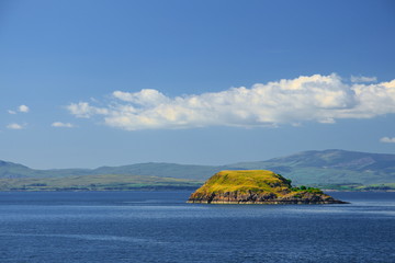 Coastland and sea in Scotland