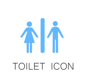 Bathroom front icon vector 
