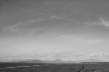 Scotland mountains from the sea