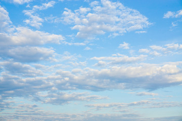 Blue sky with morning cloud